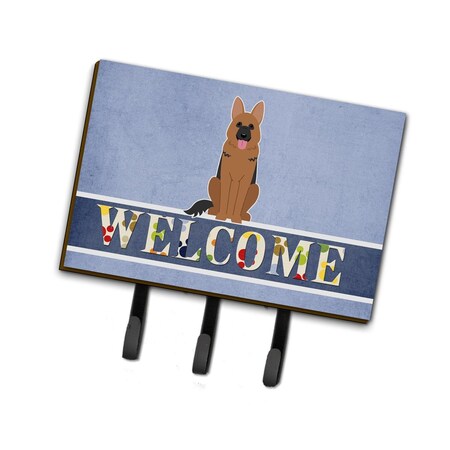 Carolines Treasures German Shepherd Welcome Leash or Key Holder BB5648TH68